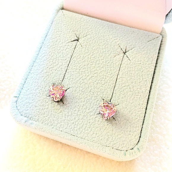 Jewelry - Epiphany Diamonique Silver Jewelry Pink Earrings